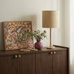 TOV Furniture Lamia Natural Burl and Raffia Contract-Grade Table Lamp