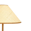 TOV Furniture Keria Natural Vegan Leather and Raffia Contract-Grade Floor Lamp