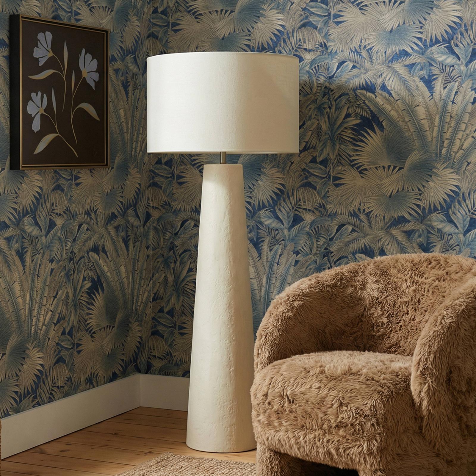 TOV Furniture Yala Cream Papier Mache Floor Lamp