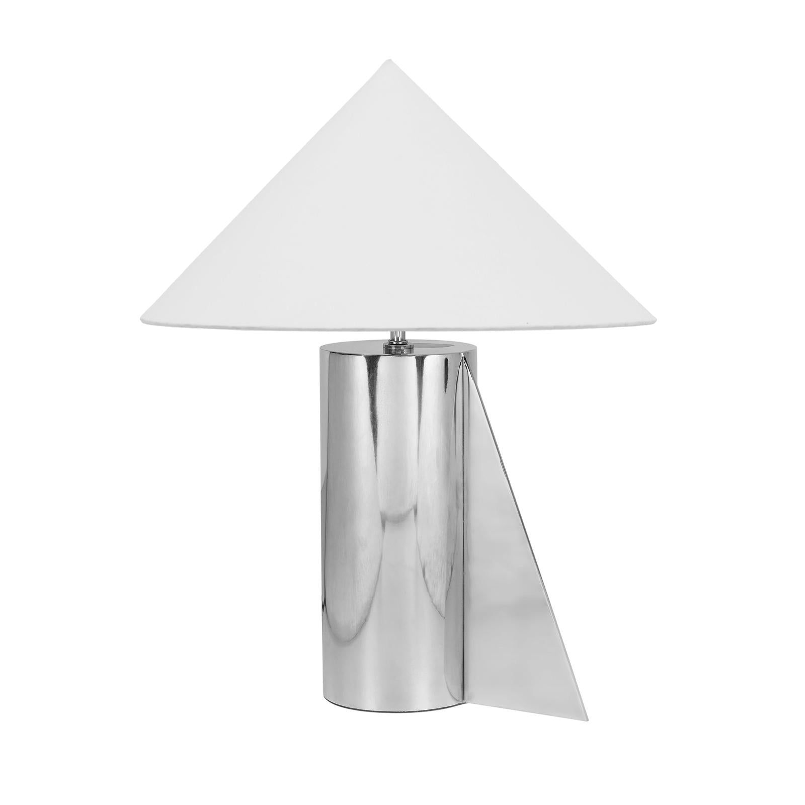 TOV Furniture Geo Angled Chrome Table Lamp