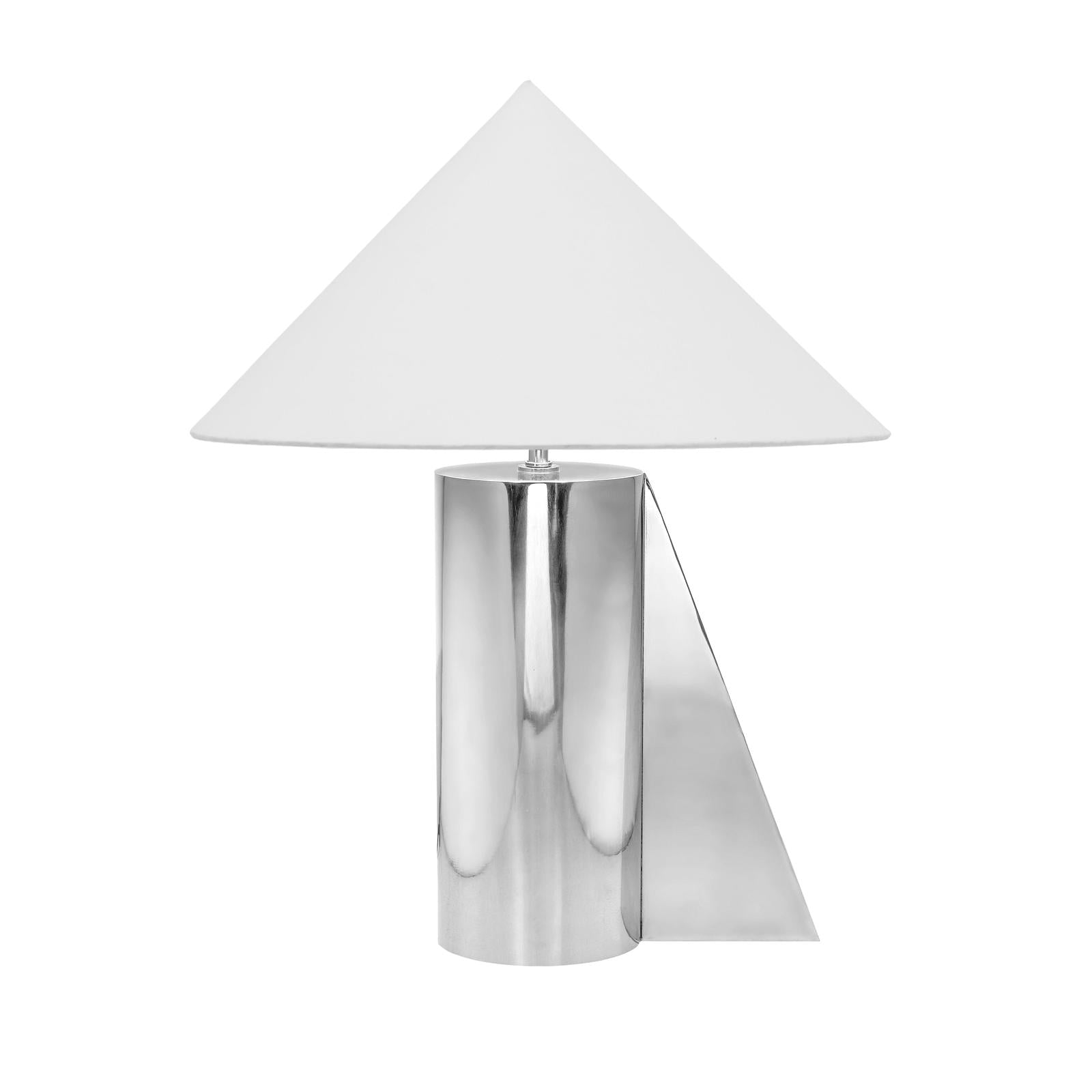 TOV Furniture Geo Angled Chrome Table Lamp