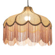 TOV Furniture Buchanan Jute Fringed Scalloped Pendant Light