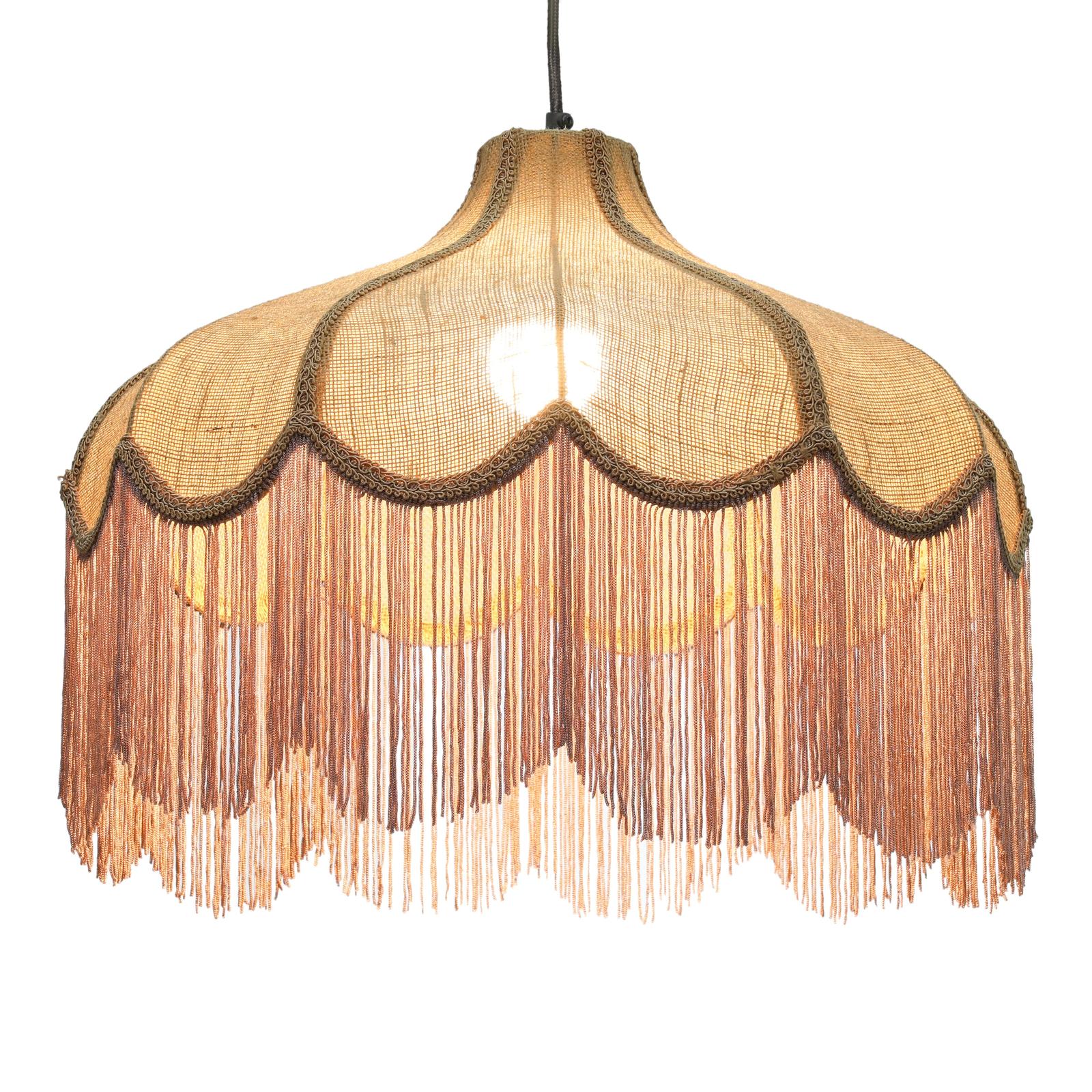 TOV Furniture Buchanan Jute Fringed Scalloped Pendant Light