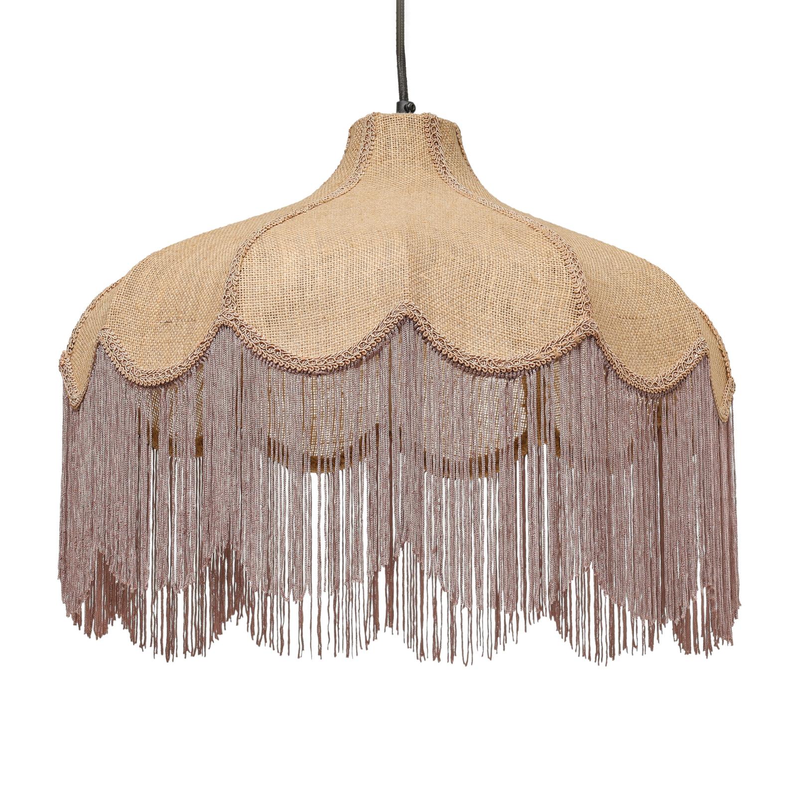 TOV Furniture Buchanan Jute Fringed Scalloped Pendant Light