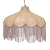TOV Furniture Buchanan Jute Fringed Scalloped Pendant Light
