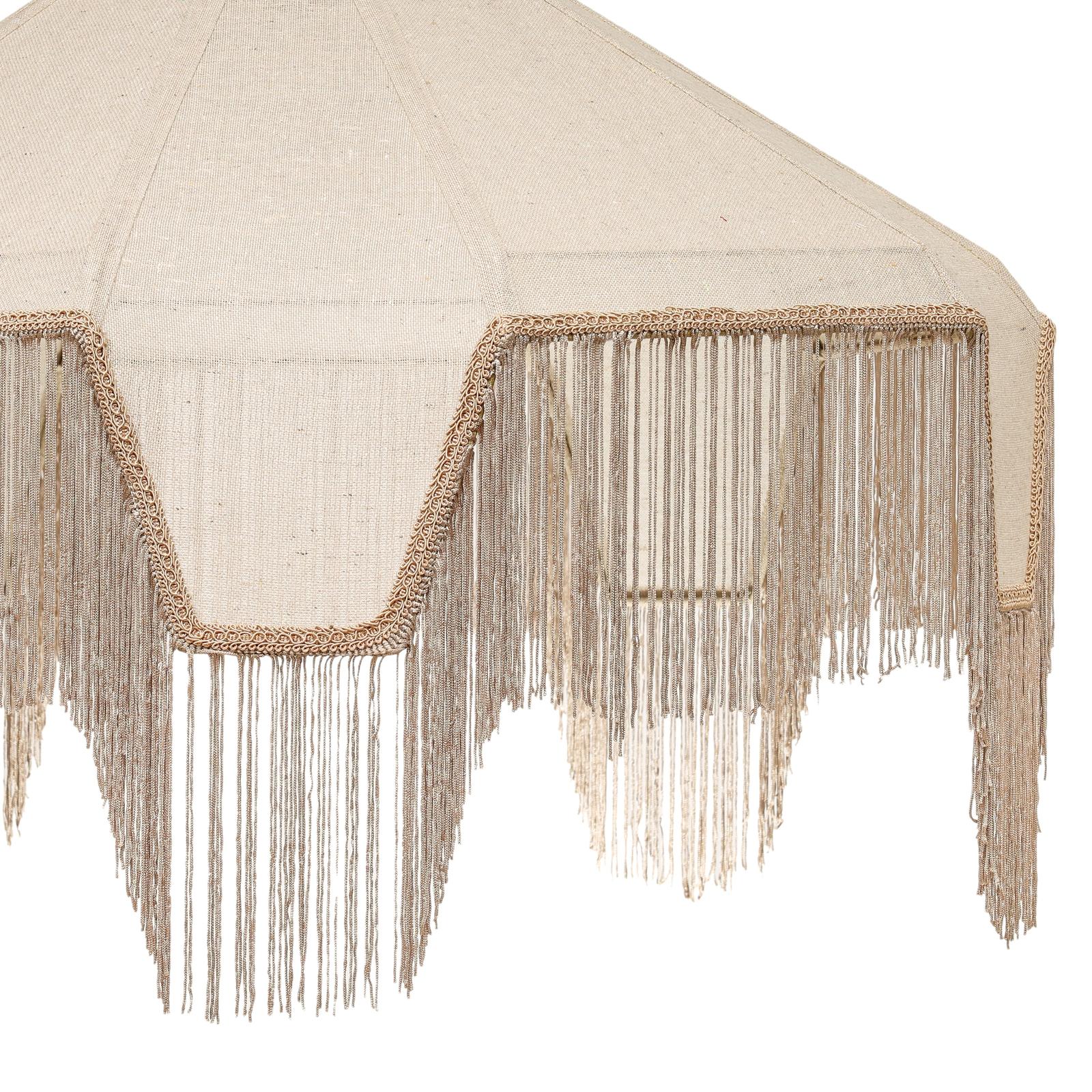 TOV Furniture Buchanan Fabric Fringed Angled Pendant Light