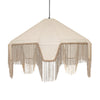 TOV Furniture Buchanan Fabric Fringed Angled Pendant Light
