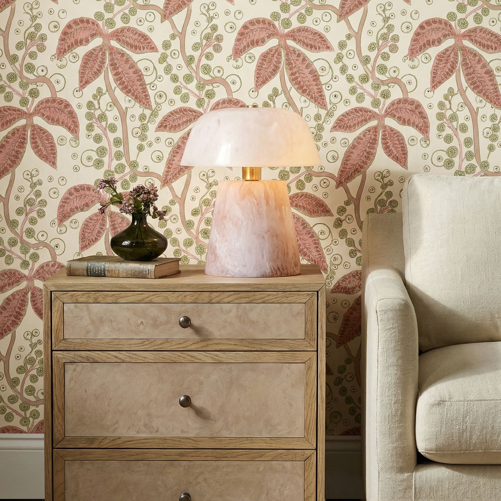 TOV Furniture Pouty Pink Resin Table Lamp