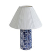 TOV Furniture Stamp Blue Pleated Table Lamp
