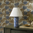 TOV Furniture Stamp Blue Pleated Table Lamp