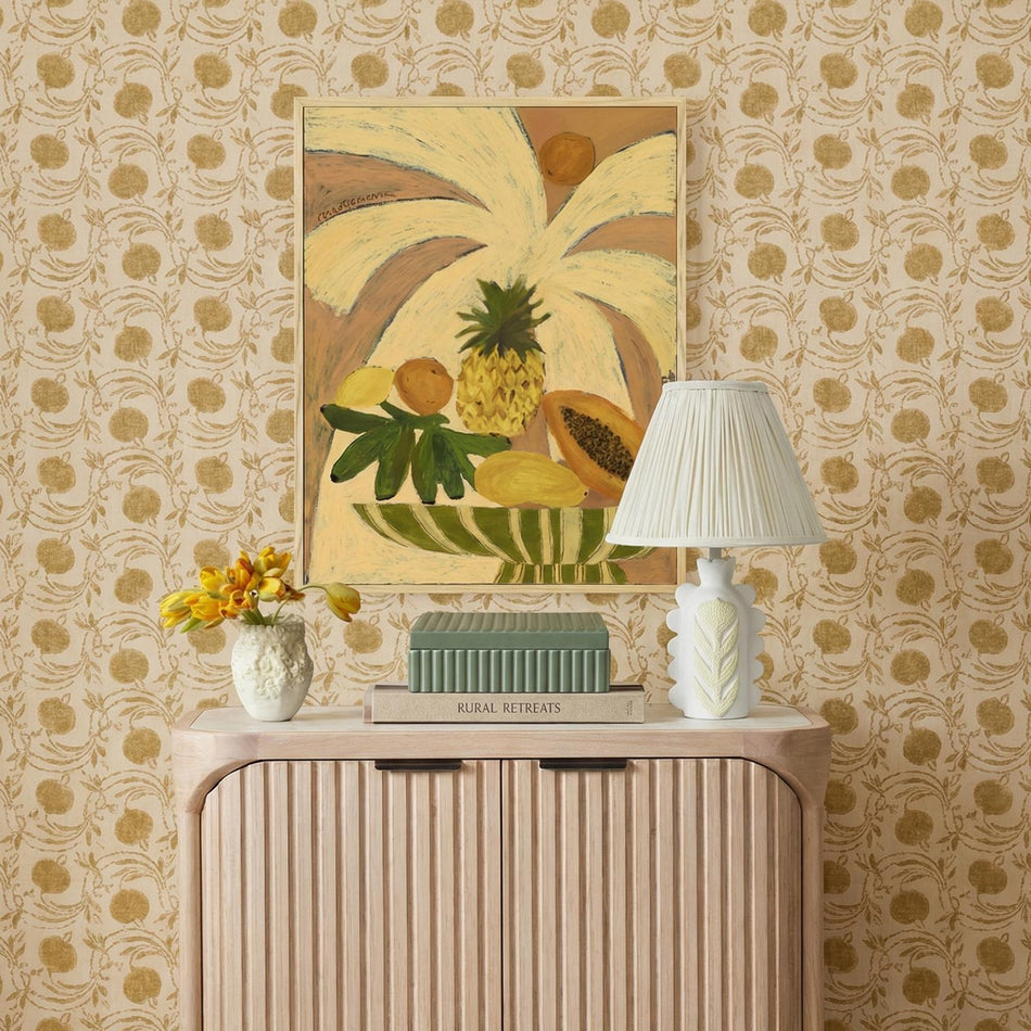 TOV Furniture Edith Scalloped Papier Mache Flower Pleated Table Lamp
