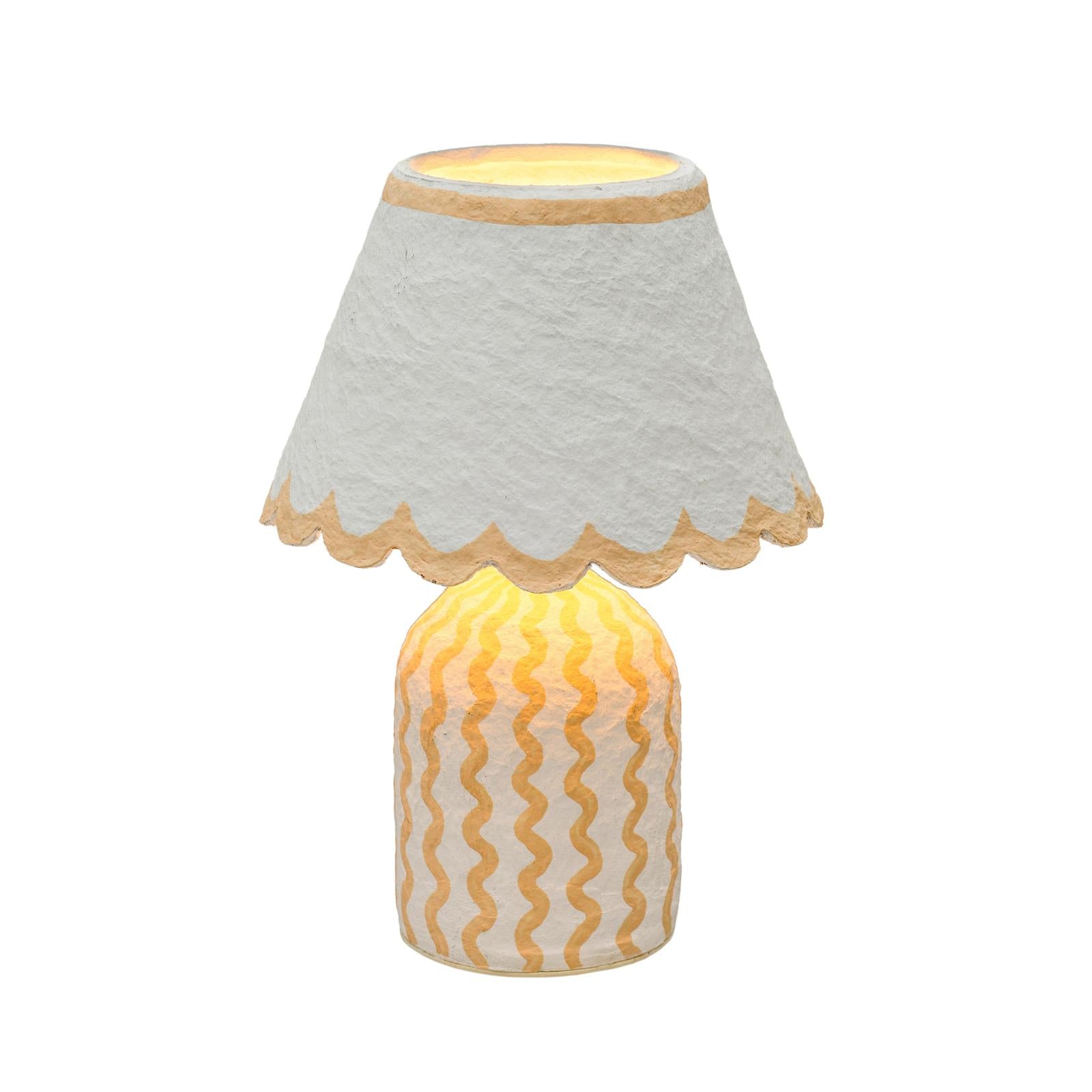 TOV Furniture Blum Scalloped Cotton Mache Table Lamp
