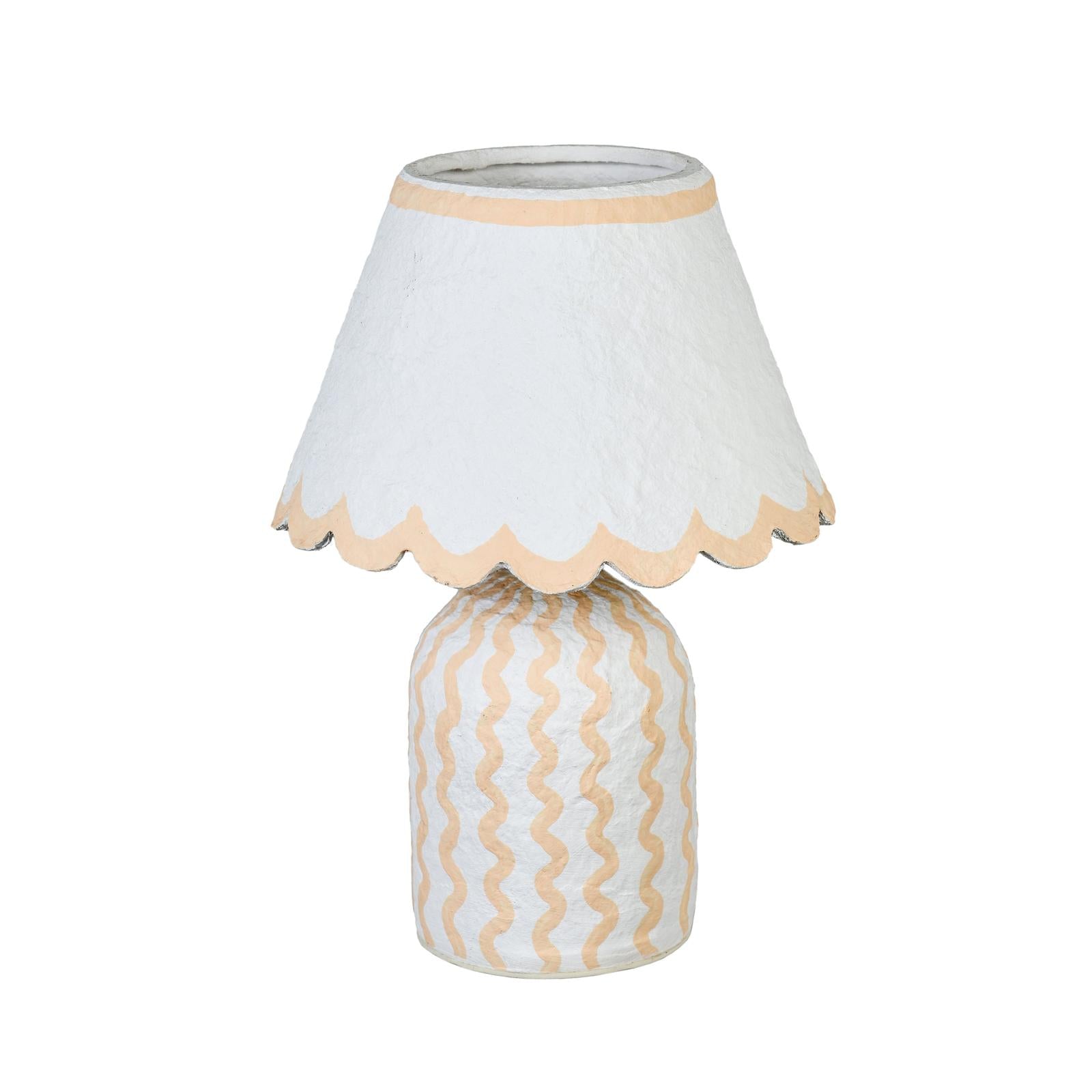 TOV Furniture Blum Scalloped Cotton Mache Table Lamp
