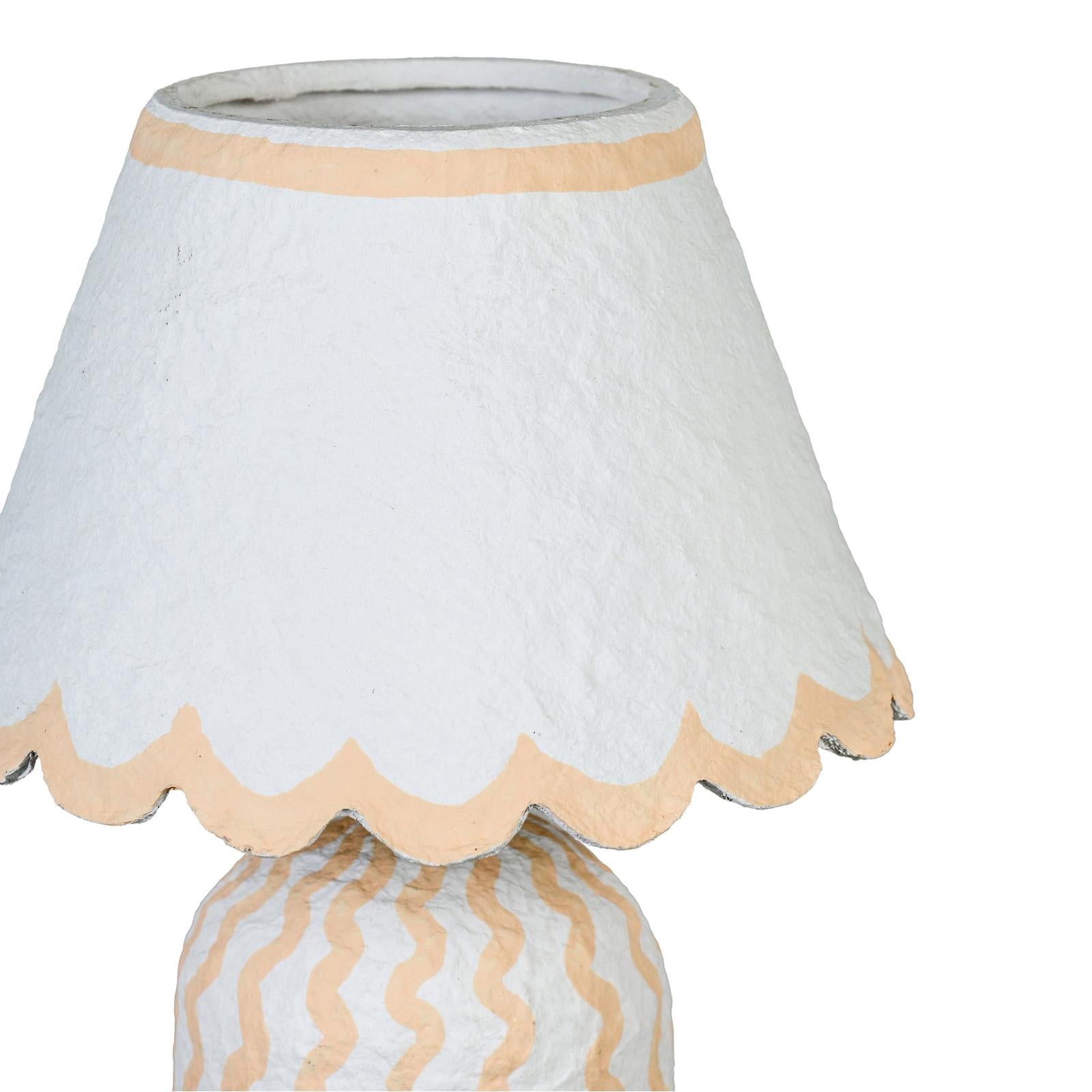 TOV Furniture Blum Scalloped Cotton Mache Table Lamp