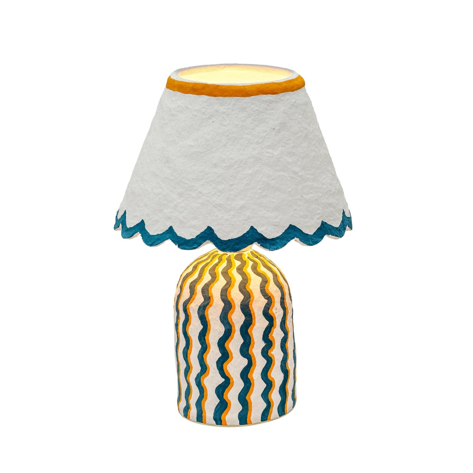 TOV Furniture Blum Scalloped Cotton Mache Table Lamp