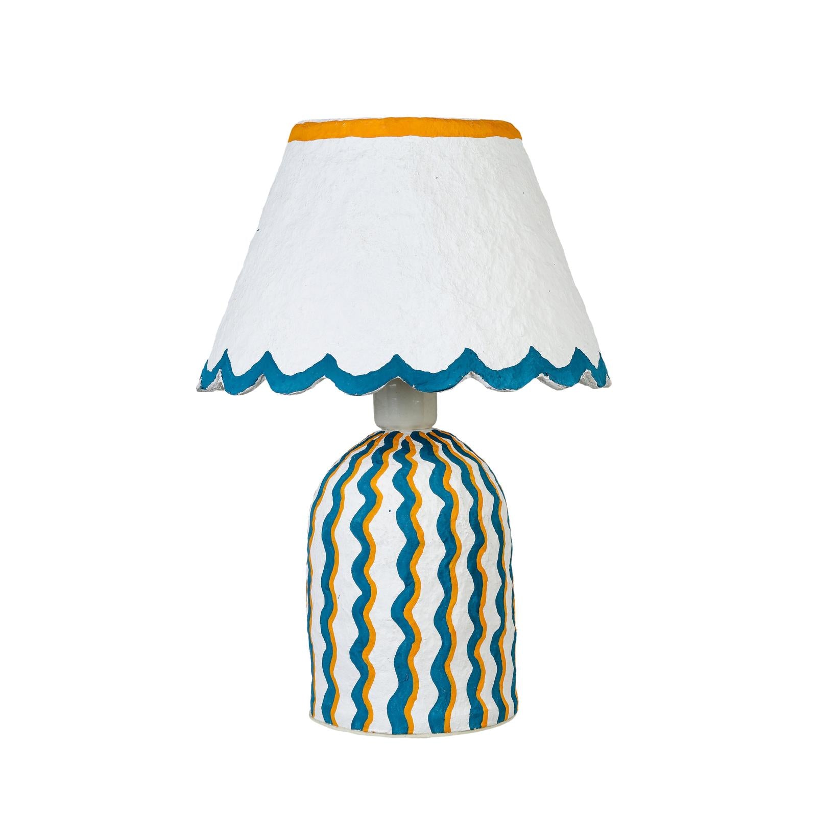TOV Furniture Blum Scalloped Cotton Mache Table Lamp