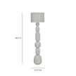 TOV Furniture Pebble Cream Papier Mache Floor Lamp