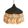 TOV Furniture Sula Natural and Black Upcycled Abaca Pendant Lamp