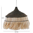 TOV Furniture Sula Natural and Black Upcycled Abaca Pendant Lamp