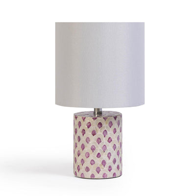 TOV Furniture Merlot White Capiz Shell Table Lamp