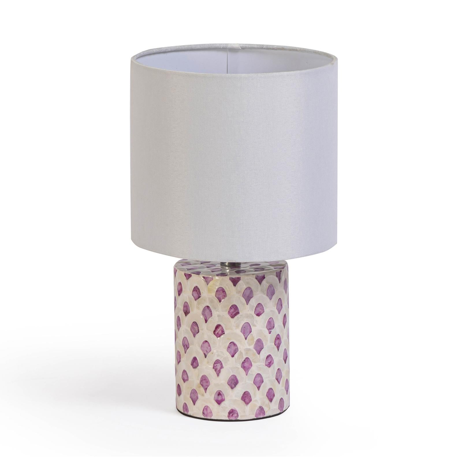 TOV Furniture Merlot White Capiz Shell Table Lamp