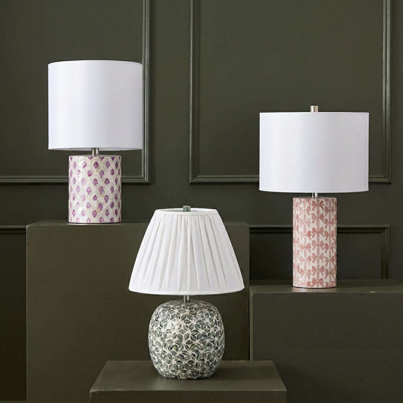TOV Furniture Merlot White Capiz Shell Table Lamp