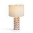 TOV Furniture Lassy Pink Ribbon Capiz Shell Table Lamp
