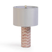 TOV Furniture Lassy Pink Ribbon Capiz Shell Table Lamp