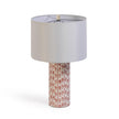 TOV Furniture Lassy Pink Ribbon Capiz Shell Table Lamp