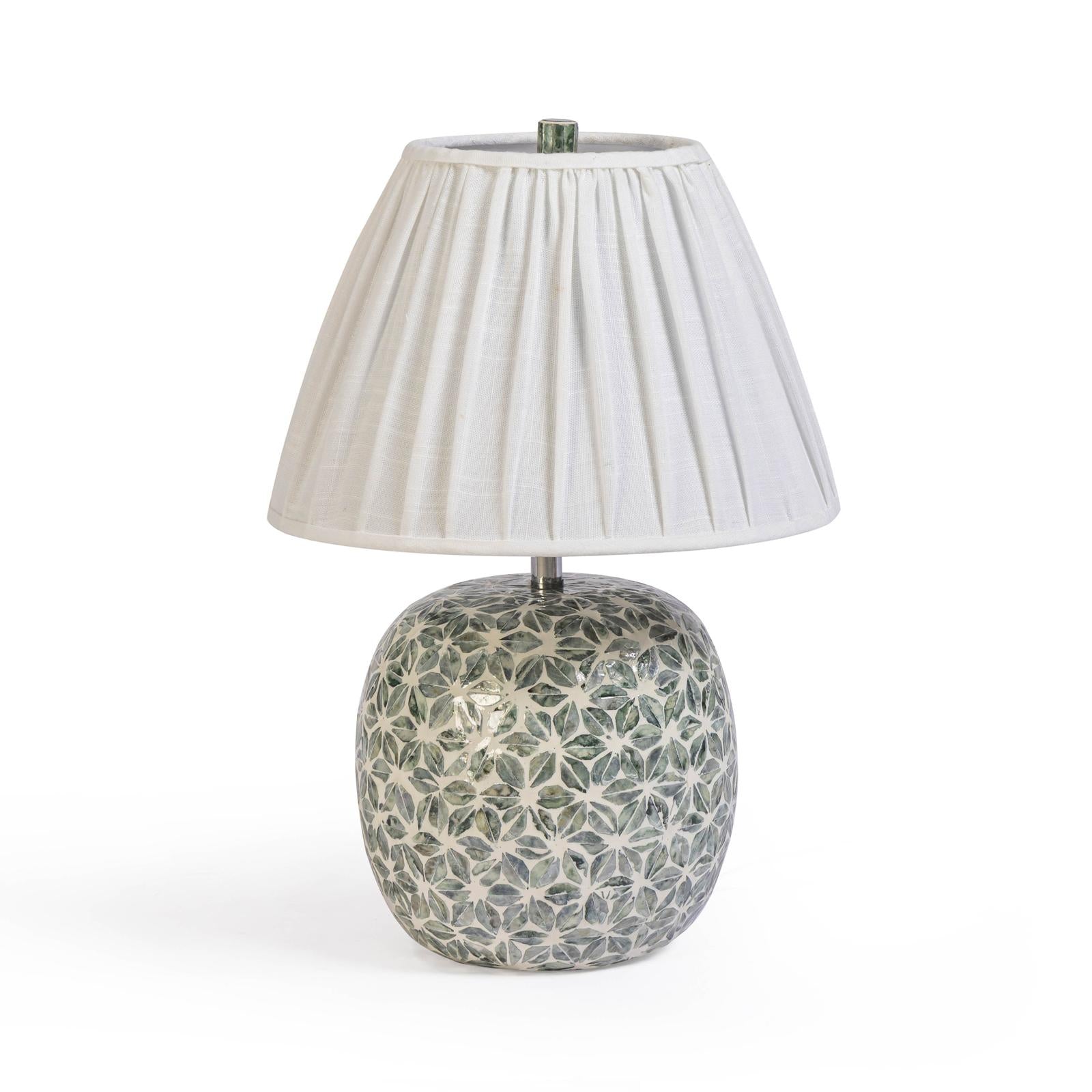 TOV Furniture Yaya Green Capiz Shell Table Lamp