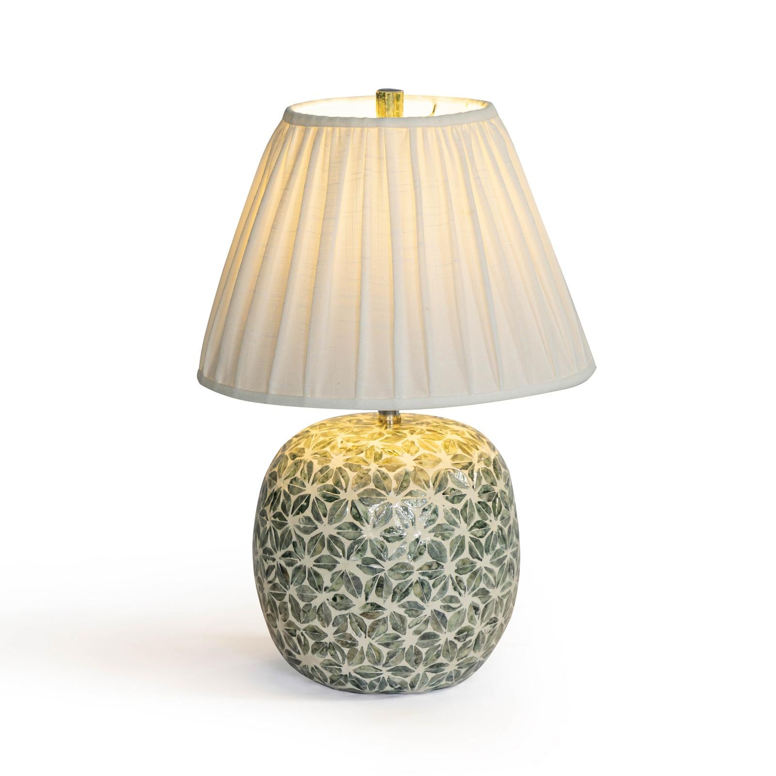 TOV Furniture Yaya Green Capiz Shell Table Lamp