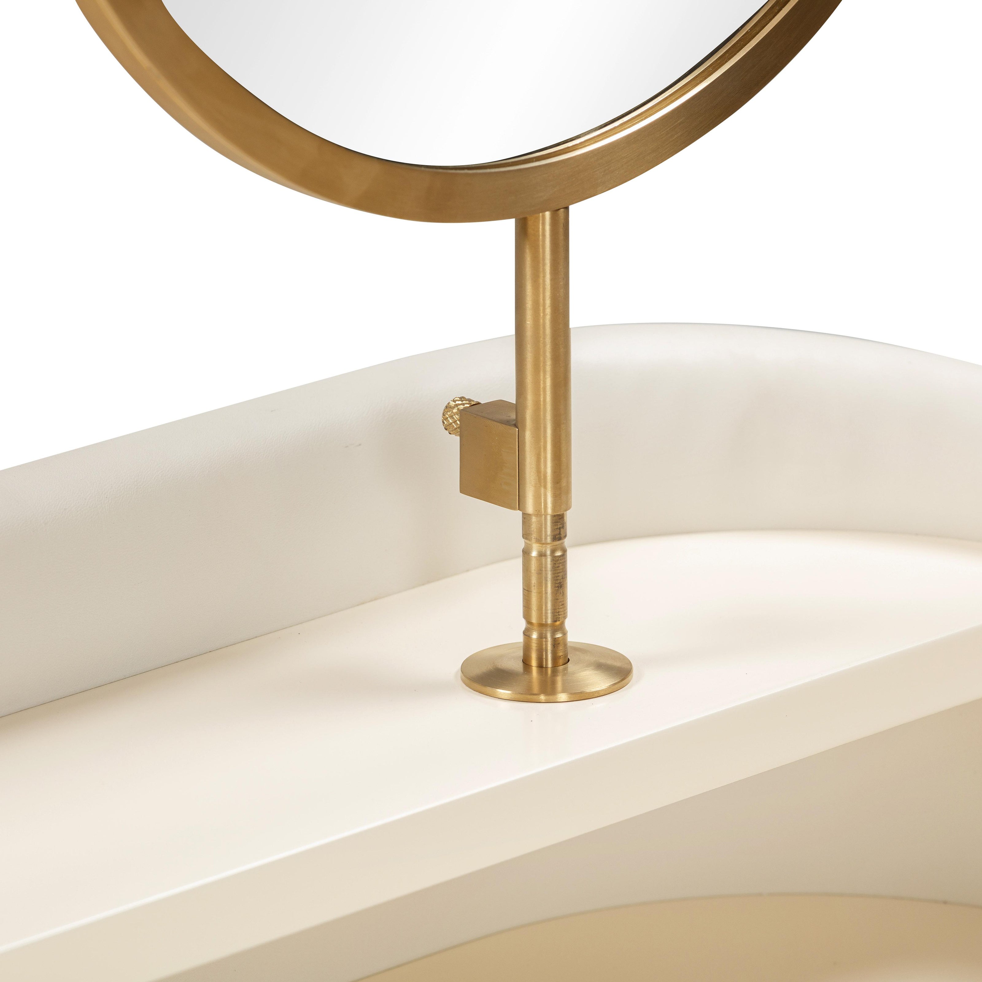 TOV Furniture Penelope Vegan Leather Wrapped Vanity Desk