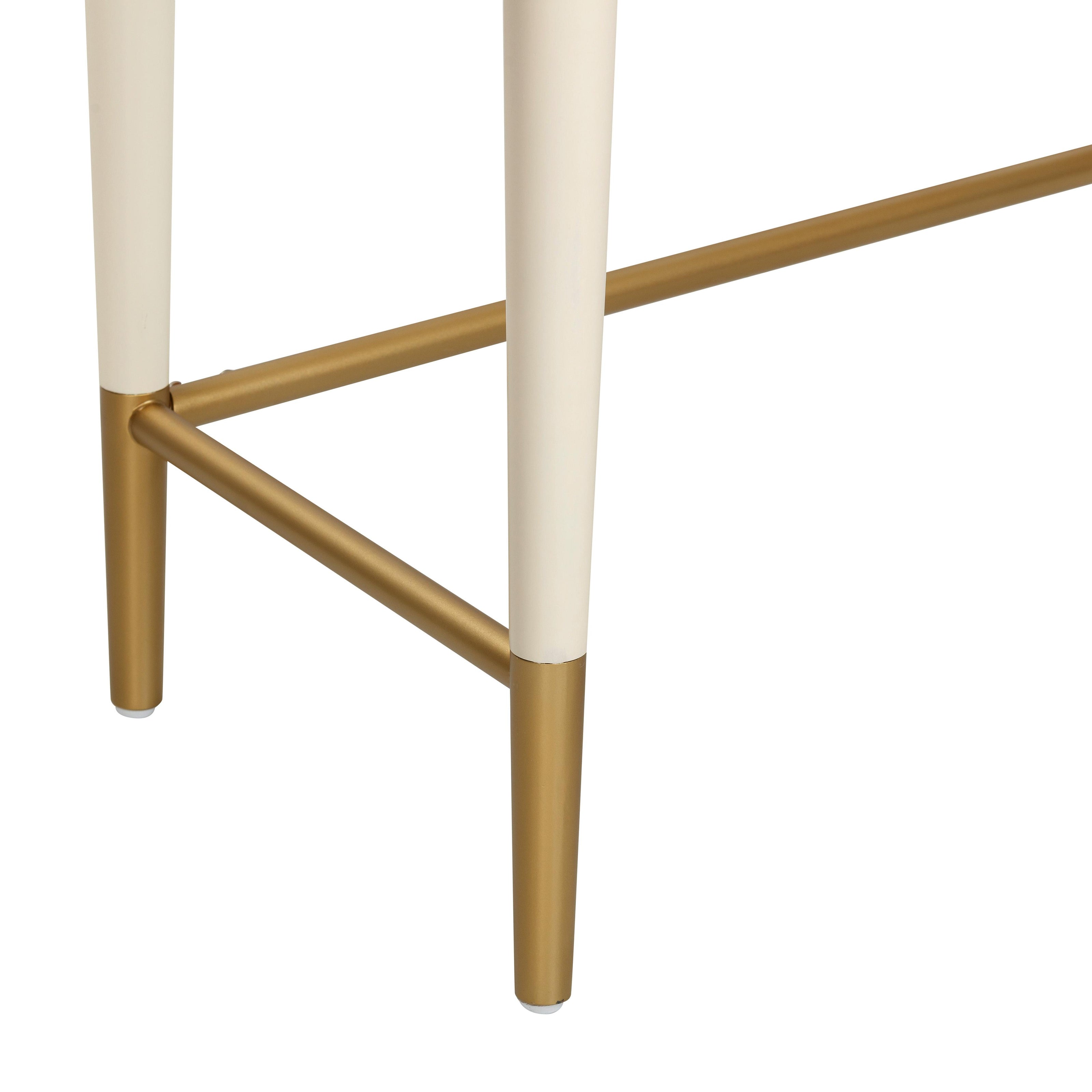 TOV Furniture Penelope Vegan Leather Wrapped Vanity Desk