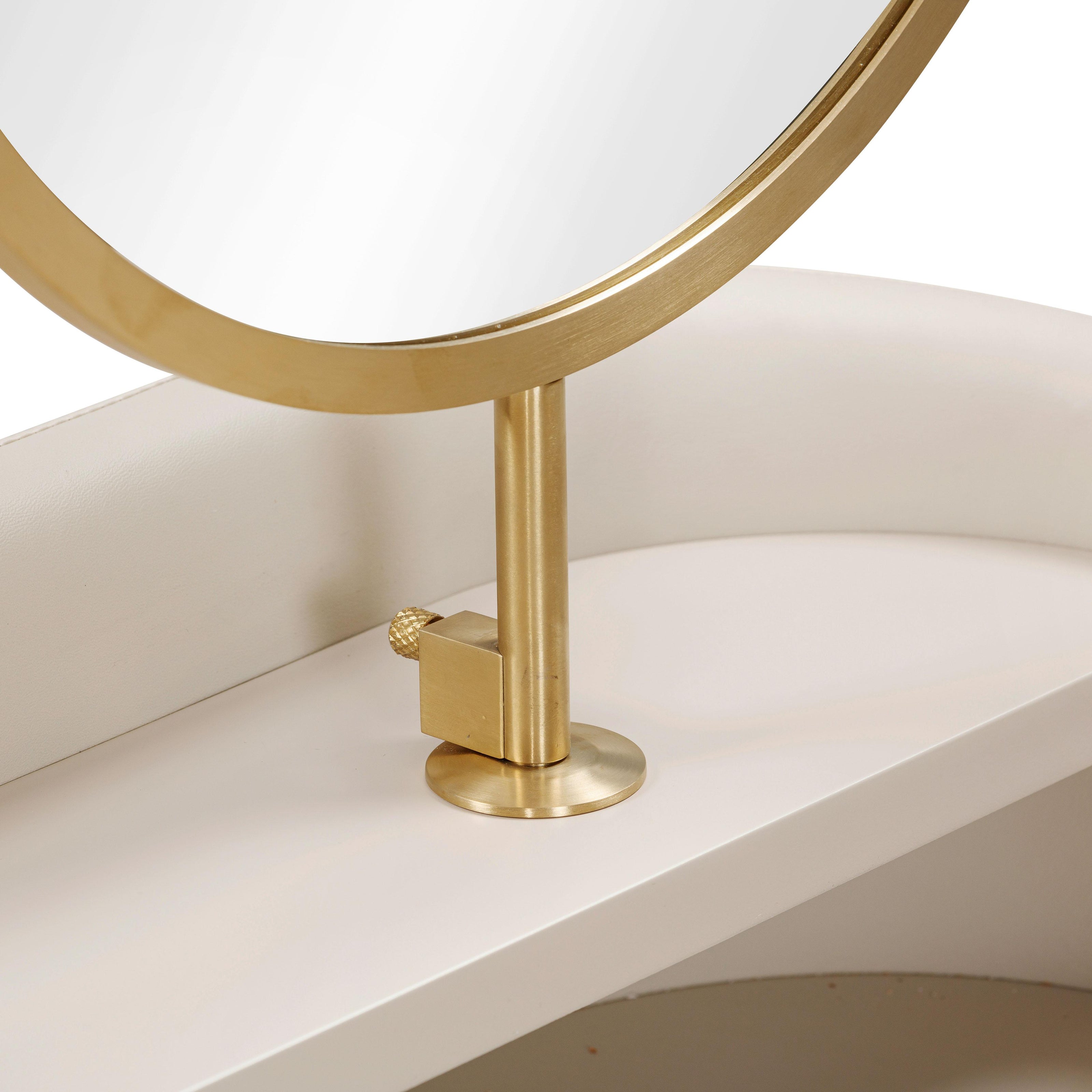 TOV Furniture Penelope Vegan Leather Wrapped Vanity Desk