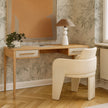 TOV Furniture Hera 62'' Natural Washed Executive Desk