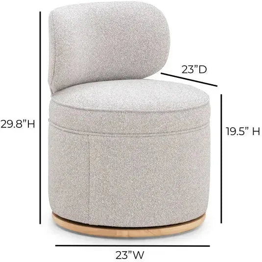 TOV Furniture Amaya Swivel Desk Chair