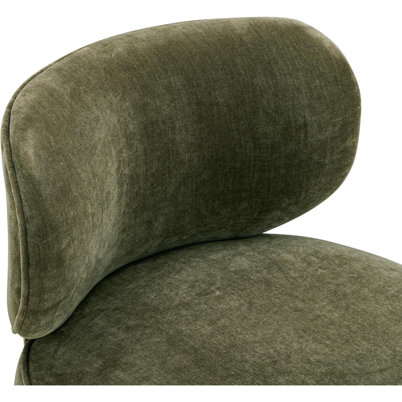 TOV Furniture Amaya Green Upcycled Contract-Grade Chenille Swivel Desk Chair