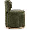TOV Furniture Amaya Green Upcycled Contract-Grade Chenille Swivel Desk Chair