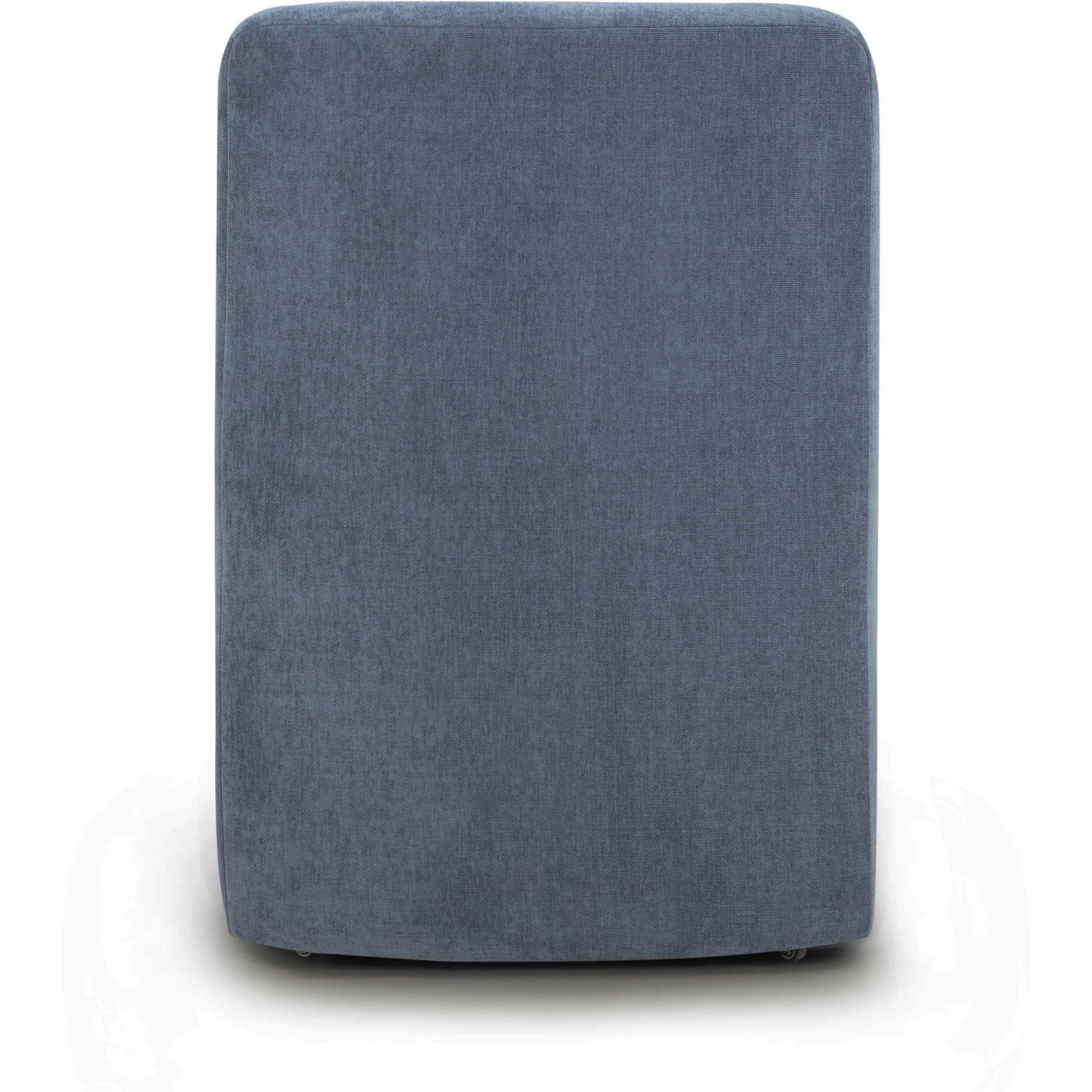 TOV Furniture Dolce Performance Velvet Rolling Desk Chair