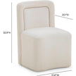 TOV Furniture Dolce Performance Velvet Rolling Desk Chair