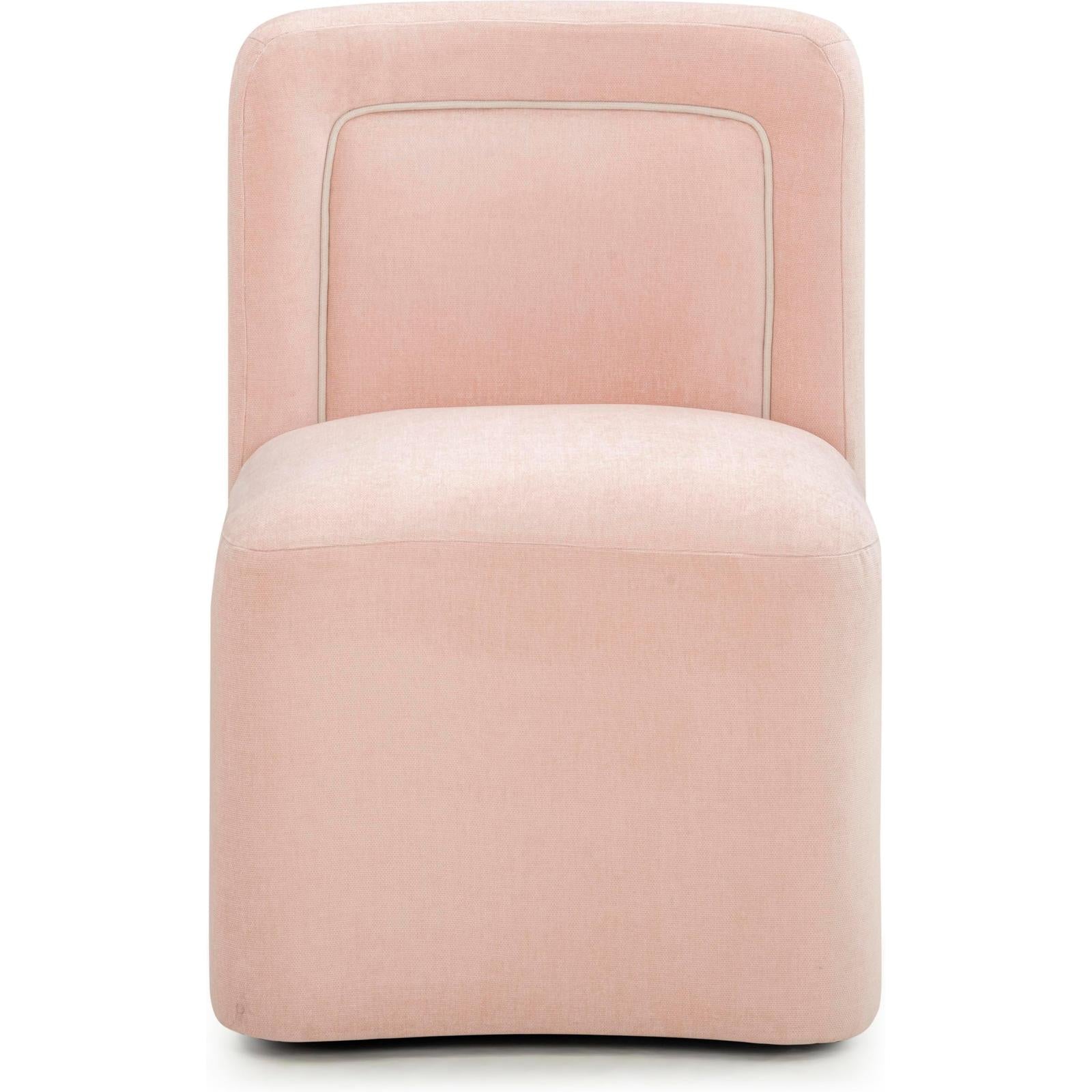 TOV Furniture Dolce Performance Velvet Rolling Desk Chair