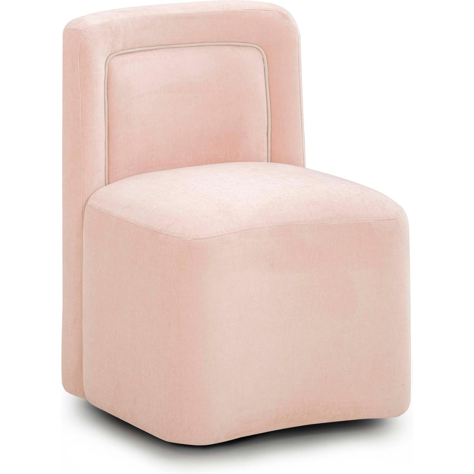 TOV Furniture Dolce Performance Velvet Rolling Desk Chair