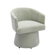 TOV Furniture Kristen Upcycled Chenille Rolling Desk Chair
