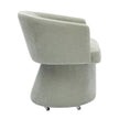 TOV Furniture Kristen Upcycled Chenille Rolling Desk Chair