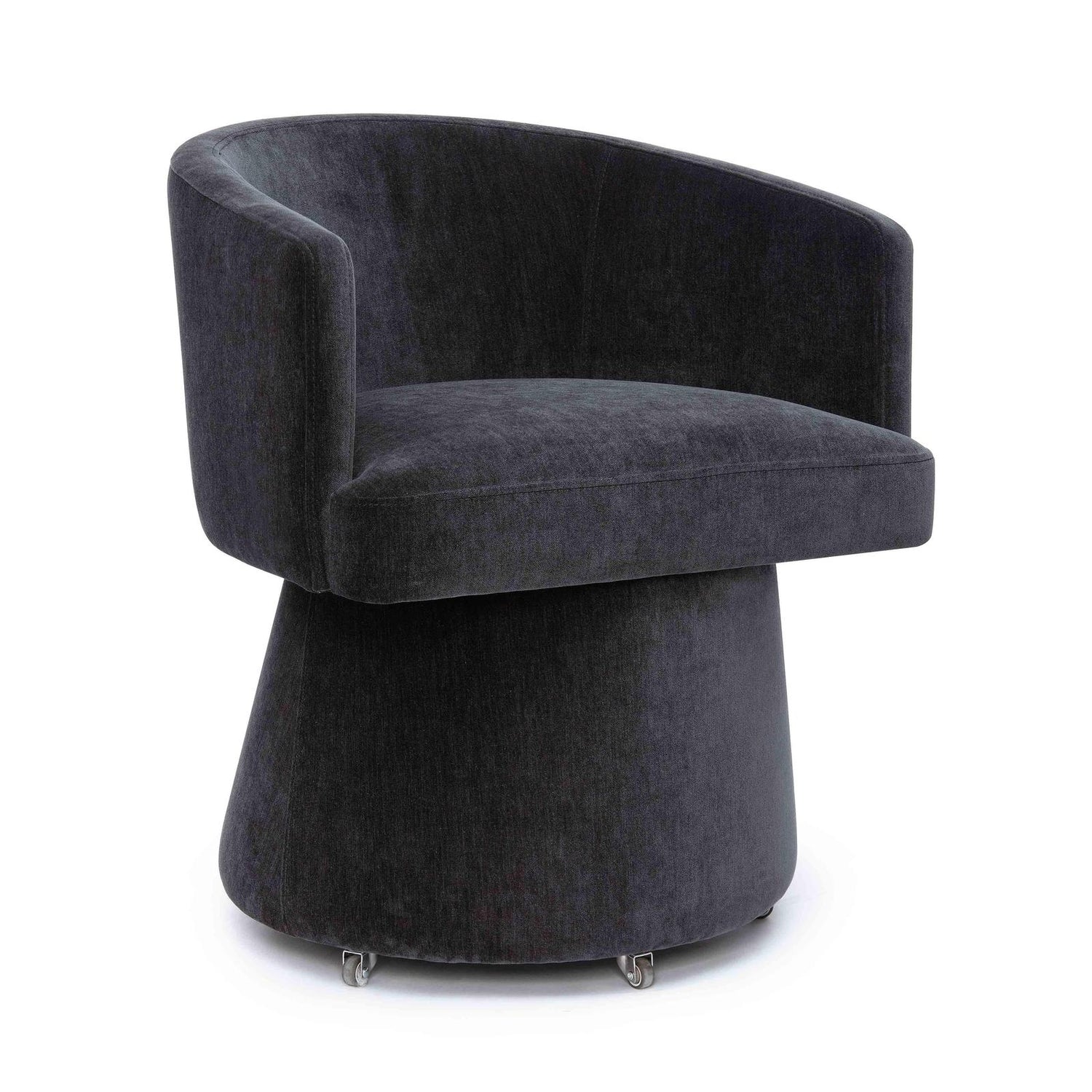 TOV Furniture Kristen Upcycled Chenille Rolling Desk Chair