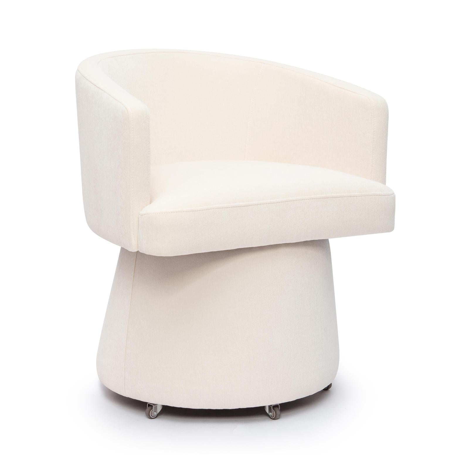 TOV Furniture Kristen Upcycled Chenille Rolling Desk Chair