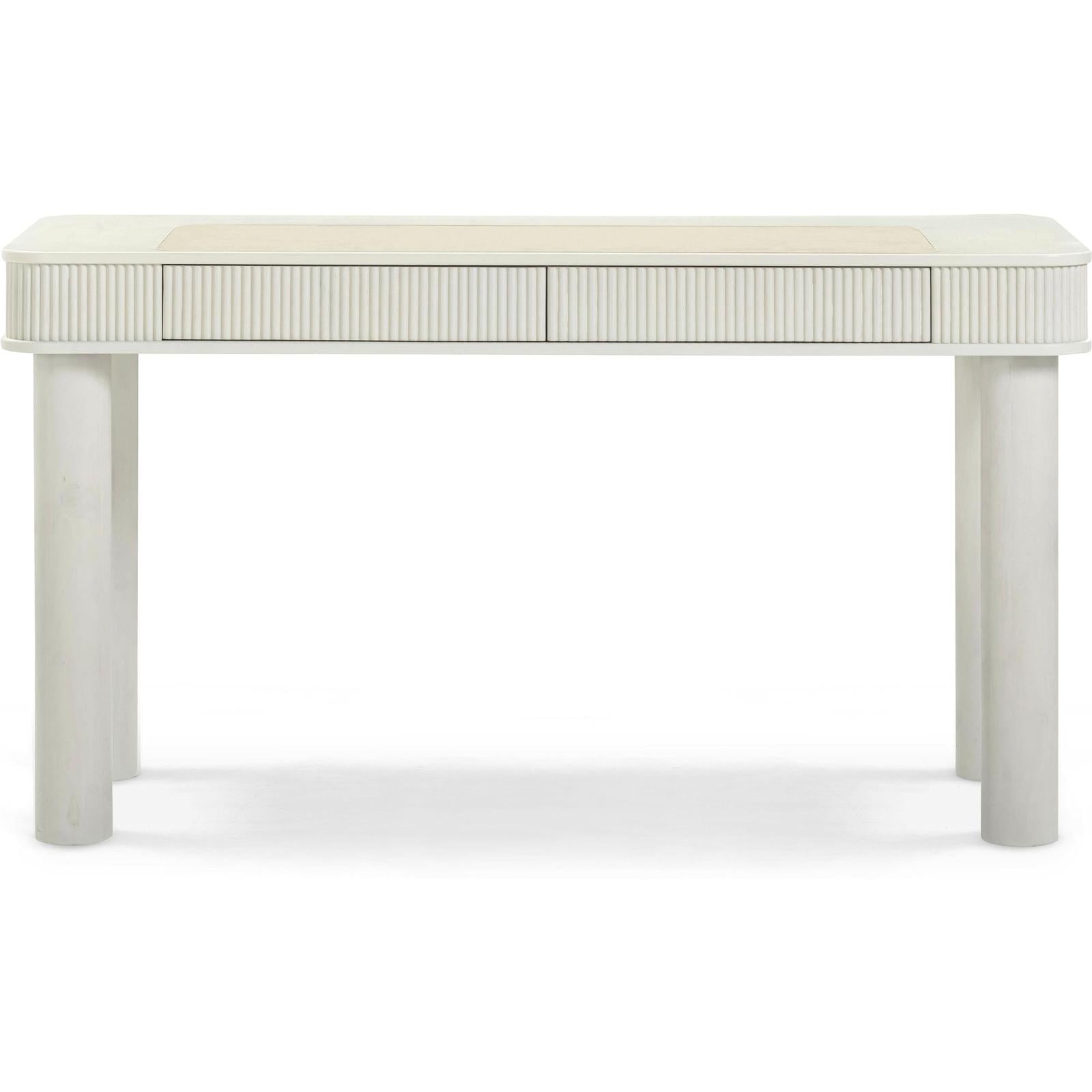 TOV Furniture Sarah Cream Drawer Executive Work Desk