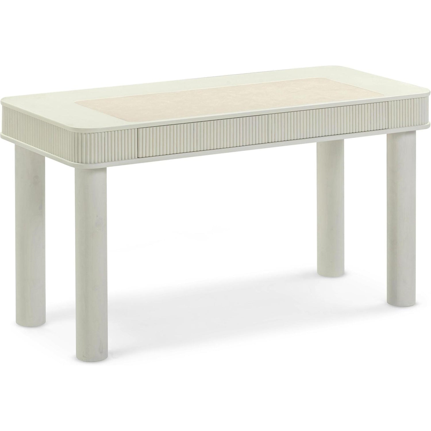 TOV Furniture Sarah Cream Drawer Executive Work Desk