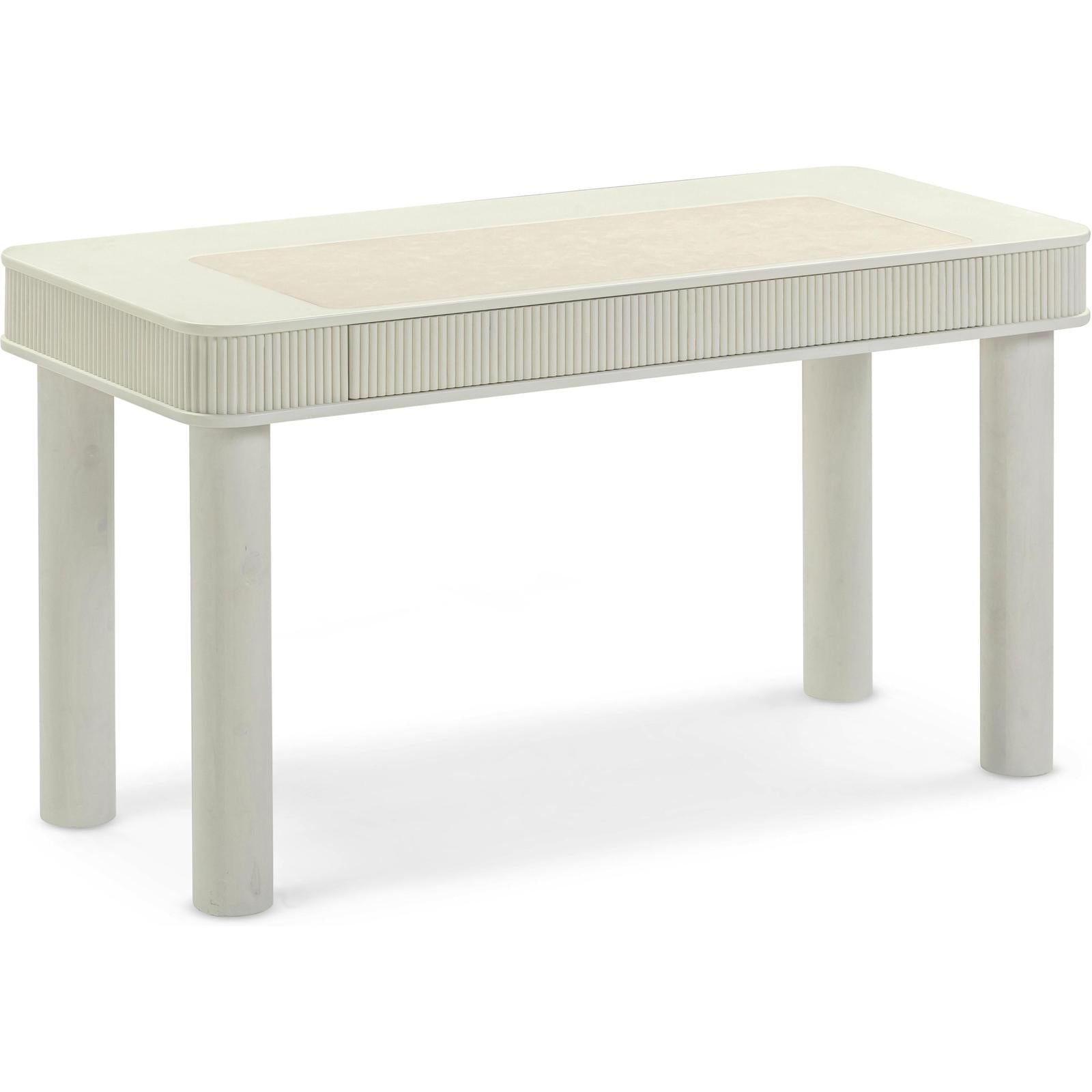 TOV Furniture Sarah Cream Drawer Executive Work Desk
