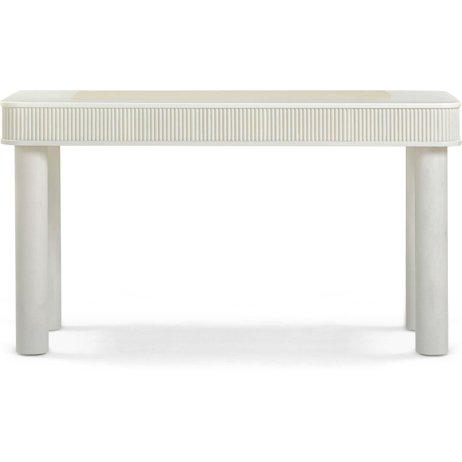 TOV Furniture Sarah Cream Drawer Executive Work Desk